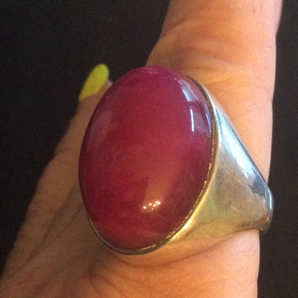 Mens Morrocan Genuine High Quality Ruby Cabocho… - Picture 6 of 13